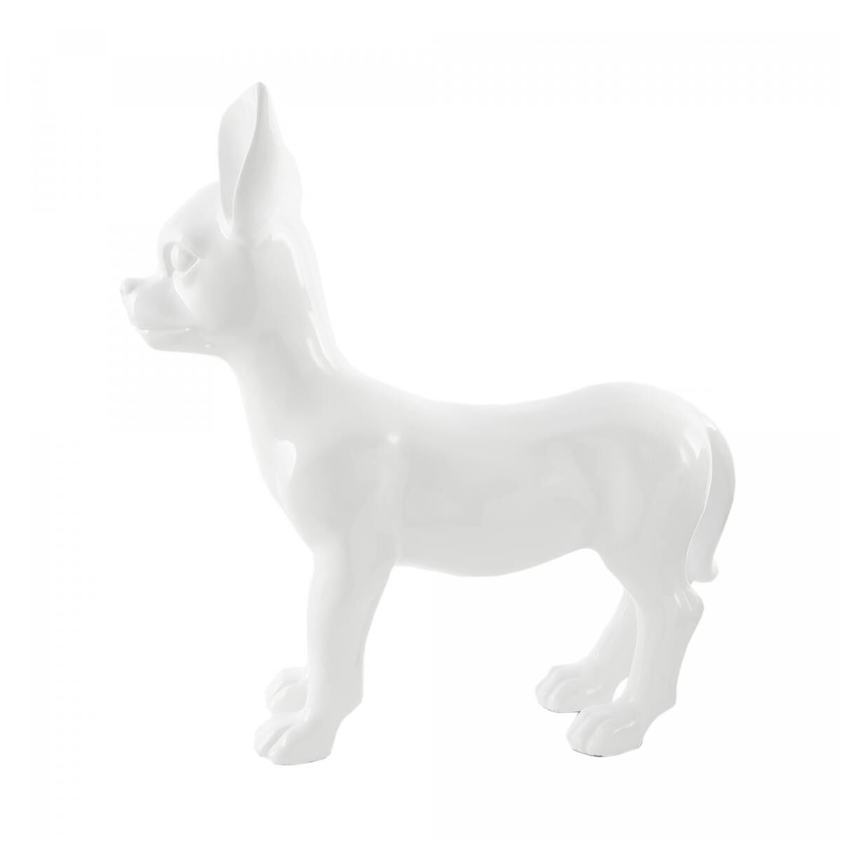 Handgefertigte Harzstatue DIRU 44x28x40 weiß