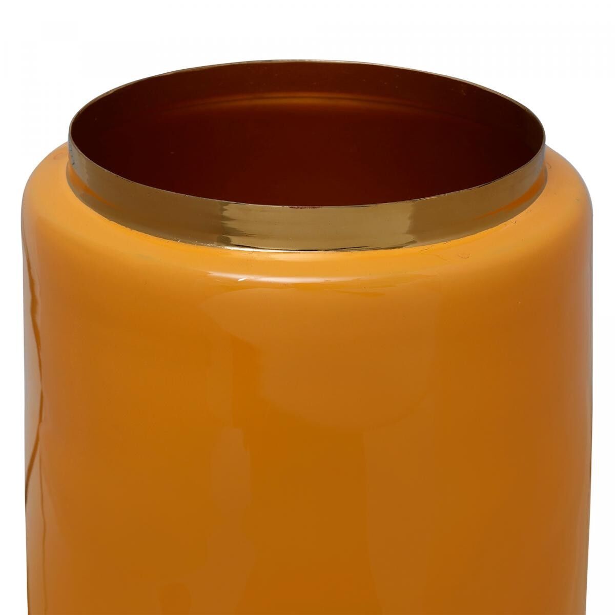 MOHA Vaso in ferro fatto a mano - Oro - 15x15x30cm