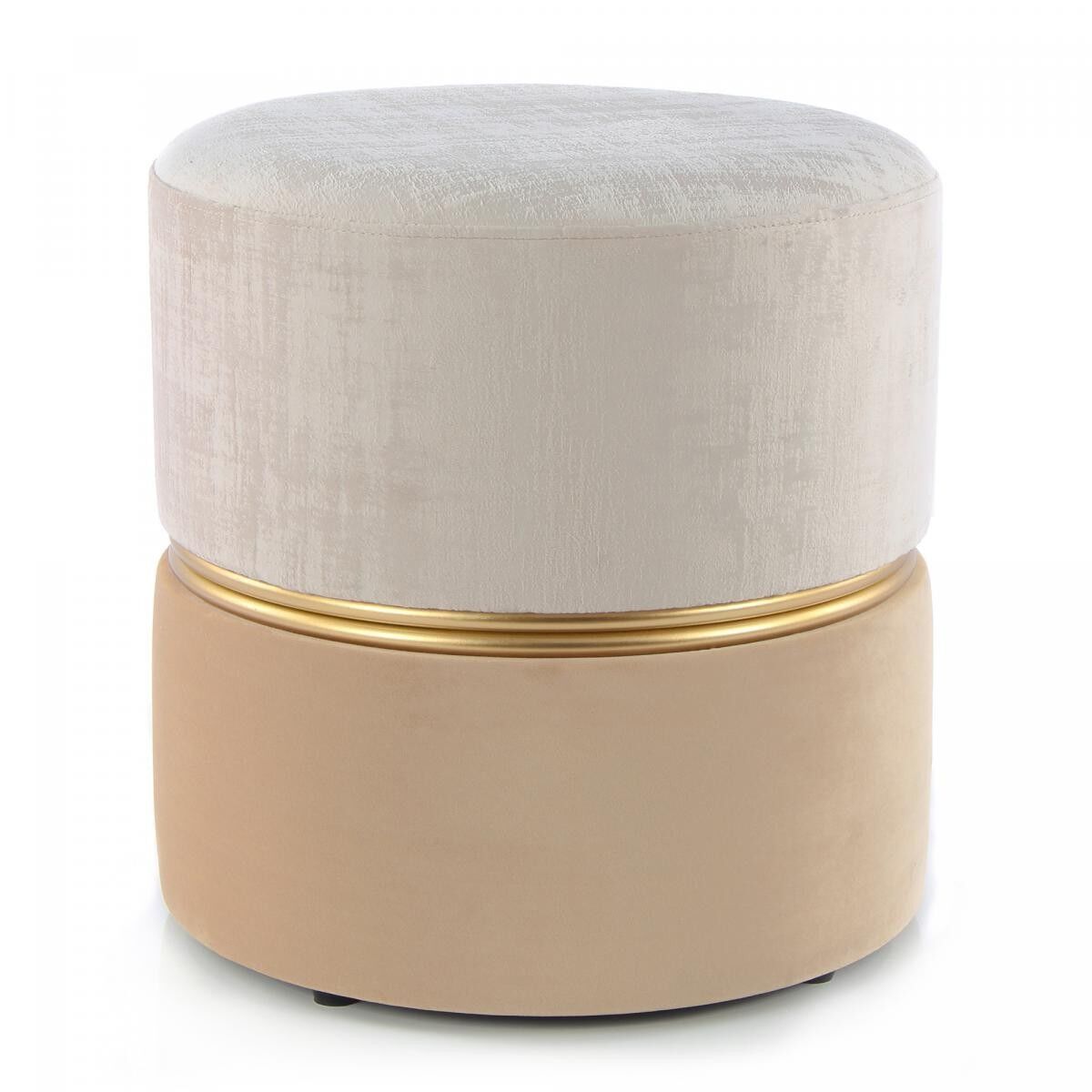 Sgabello semi-artigianale LASI 40x40x40 avorio beige