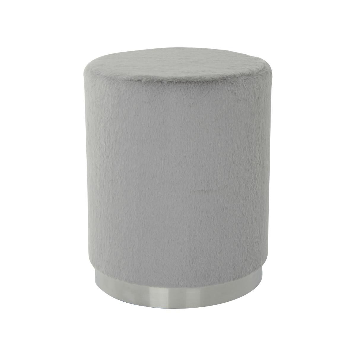 Sgabello semi-artigianale FEDE 36x36x44 grigio chiaro