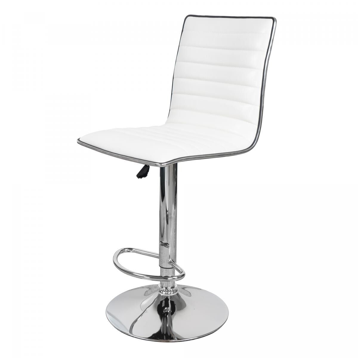 Set di 2 sgabelli da bar Favi - bianco - 41x54x116cm