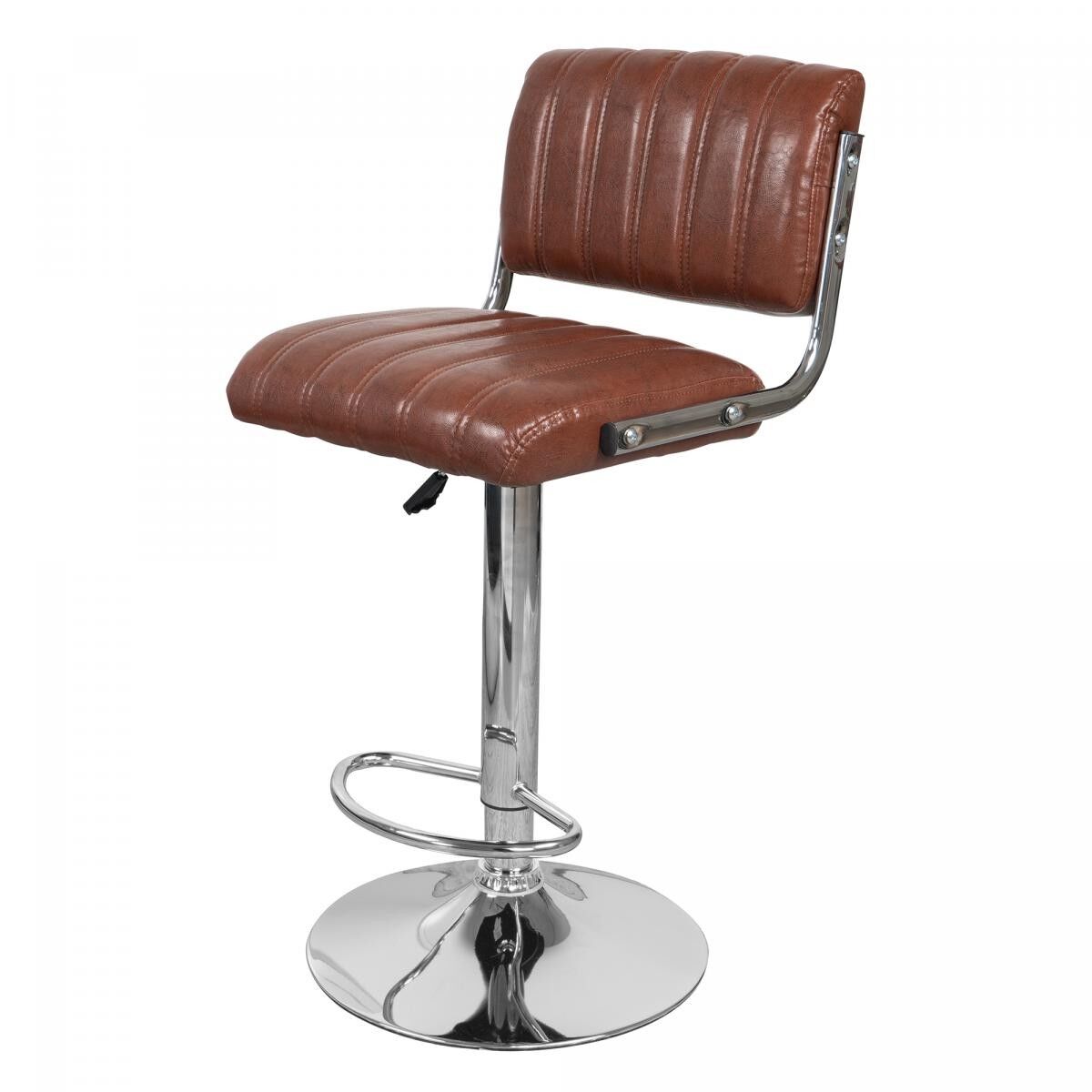 Set di 2 sgabelli da bar Hune - marrone - 43x51,5x109cm