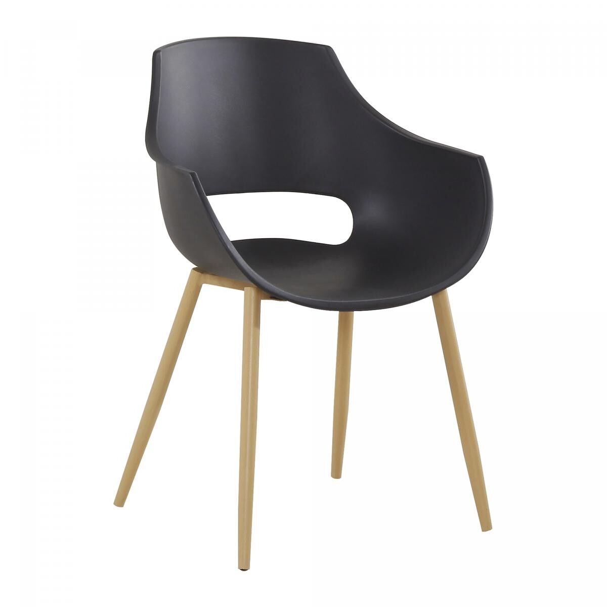 Poltrona semi-artigianale LOTTO DI 2 VIVI 58x59x85 nero