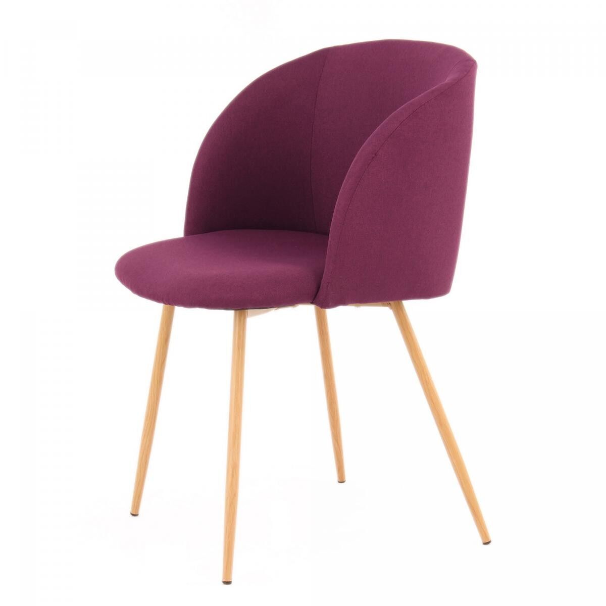 Halbhandgefertigter Stuhl LOT OF 2 VENE 56x54x84 lila