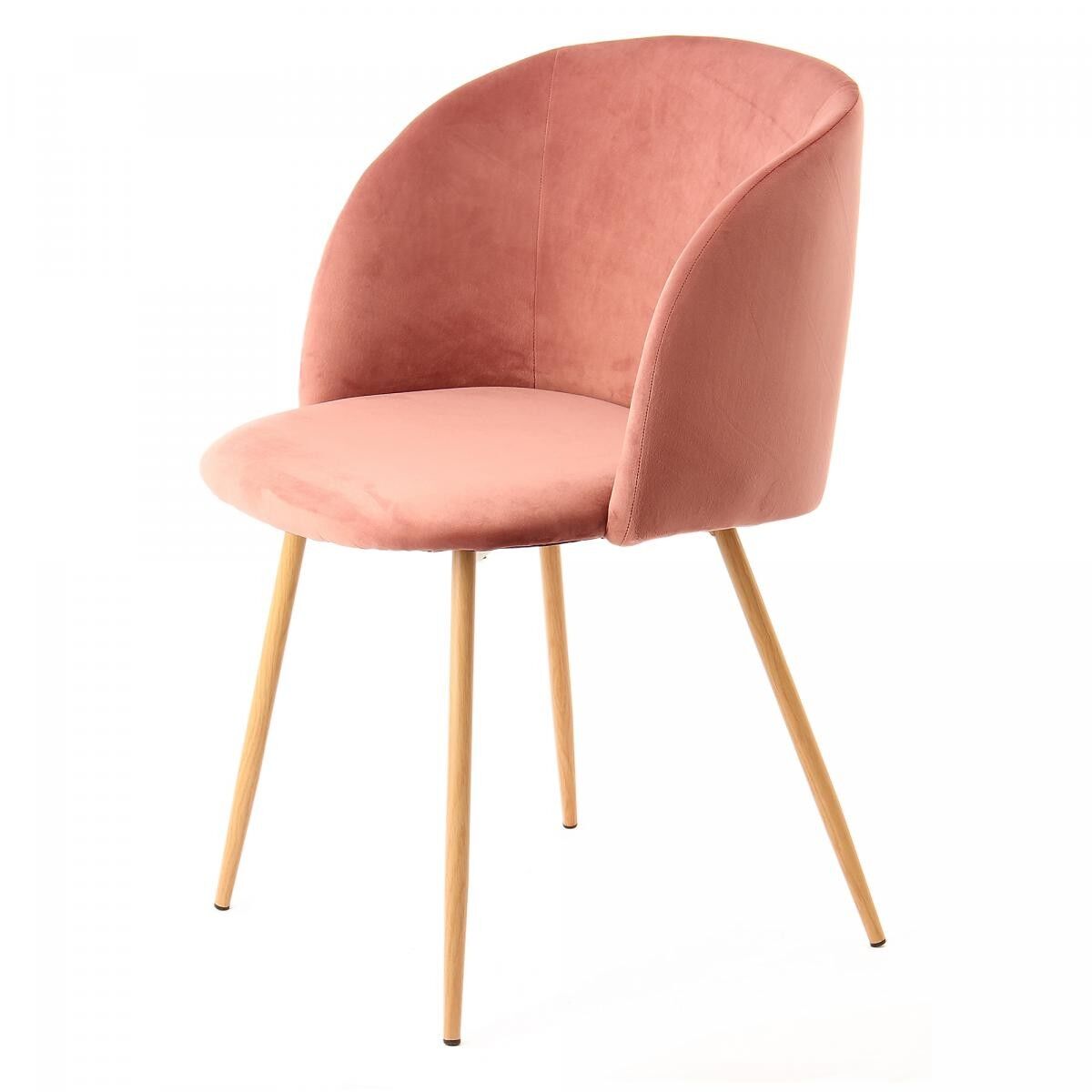 Halbhandgefertigter Stuhl LOT OF 2 VENE 56x54x84 rosa