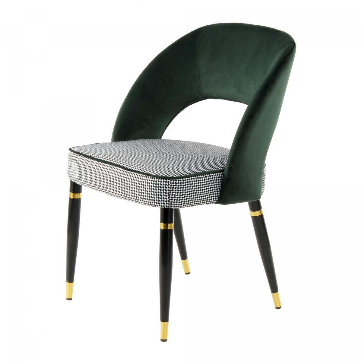 Halbhandgefertigter Sessel LOT OF 2 MANE 56x58x83 grün und gold