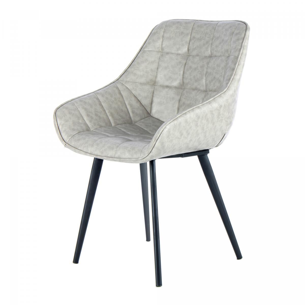 2er-Set HOSO Stühle - grau - 56x59x88cm