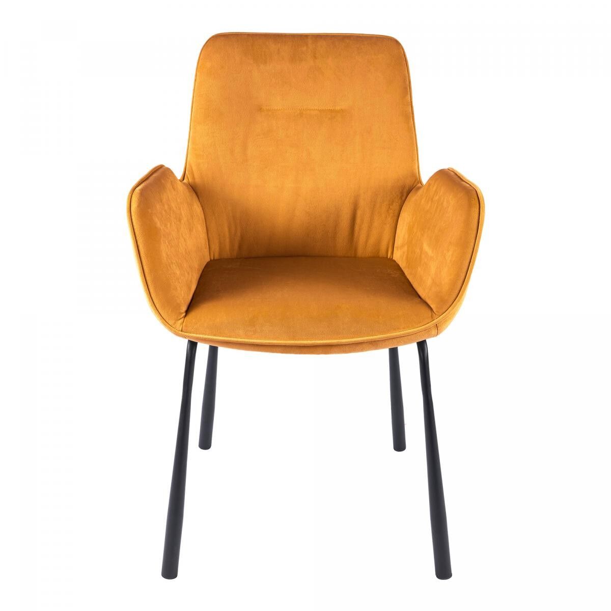 MOTA halbhandgefertigter Samtsessel 58,5x57x87 Sand