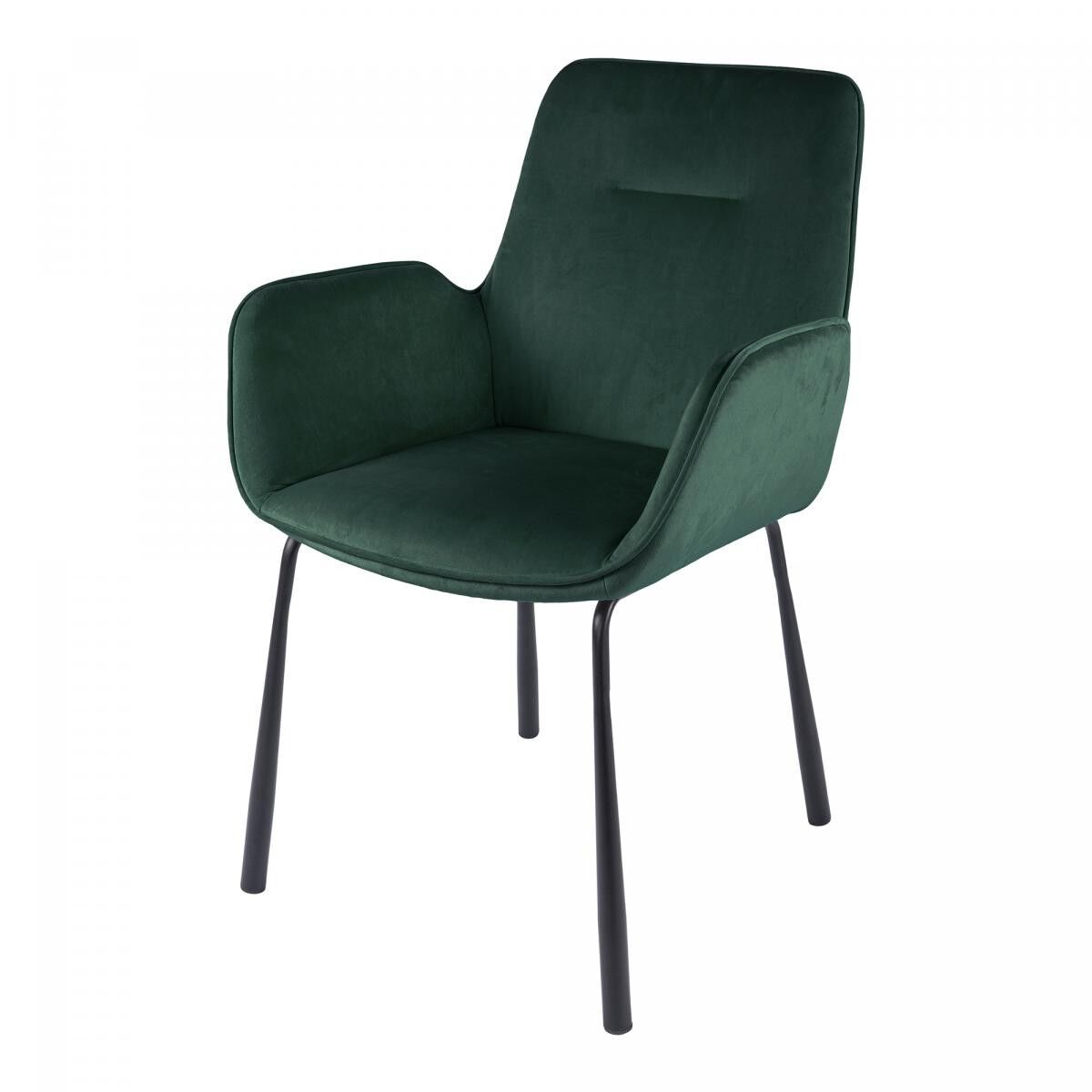 MOTA halbhandgefertigter Samtsessel 58,5x57x87 grün