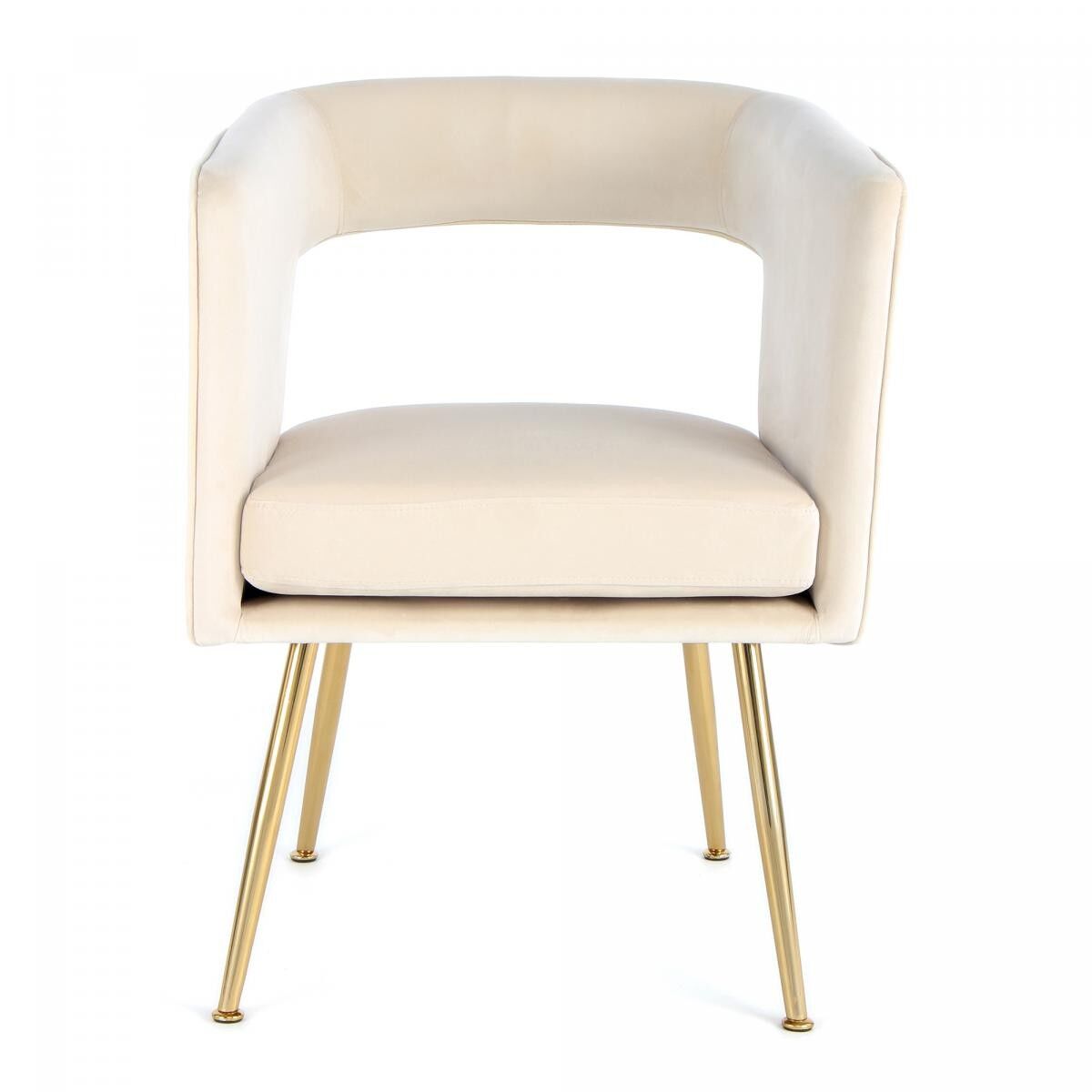 Halbhandgefertigter KEMA-Sessel 63x60x77 creme