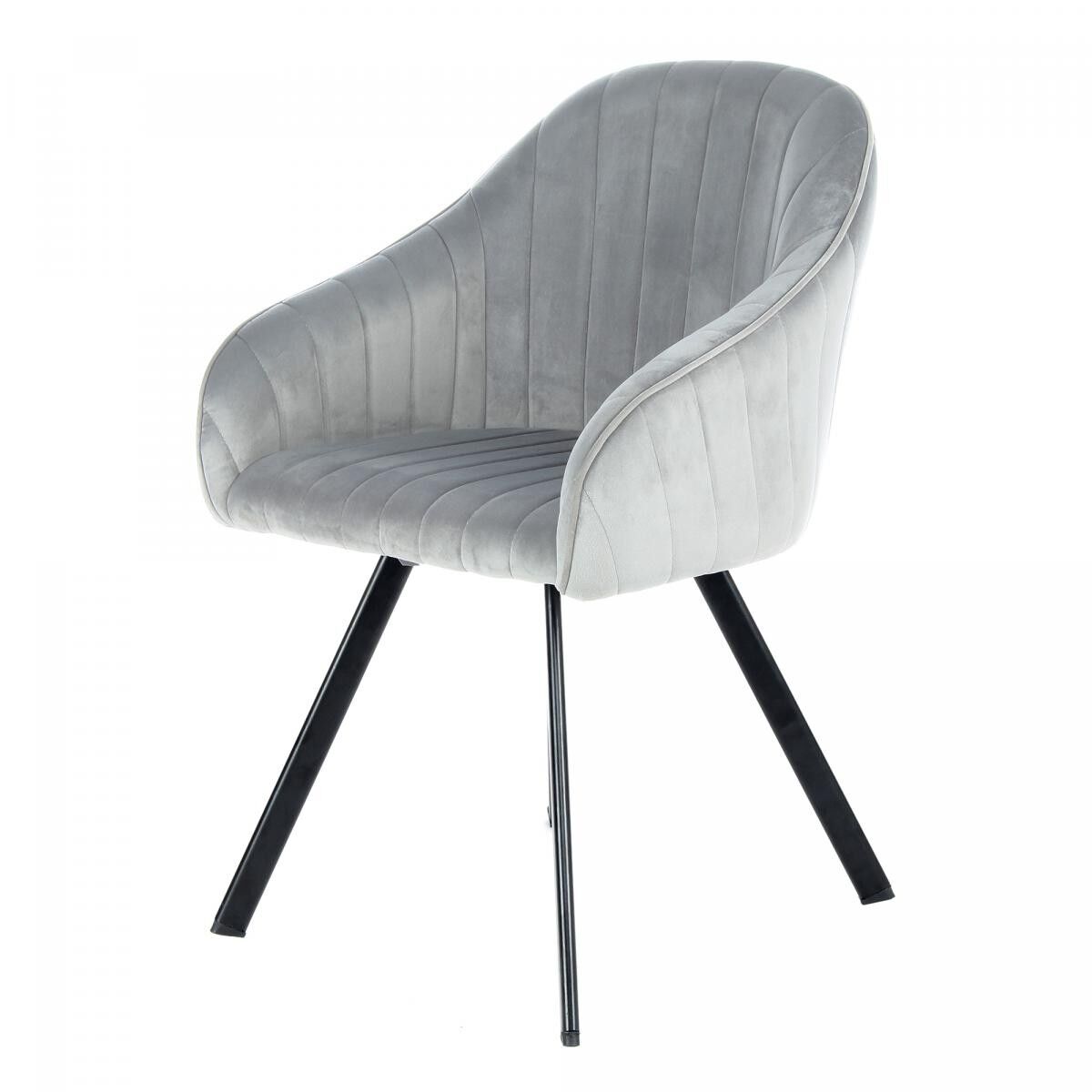 Halbhandgefertigter Sessel LOT OF 2 LUTU 59x56x86 grau