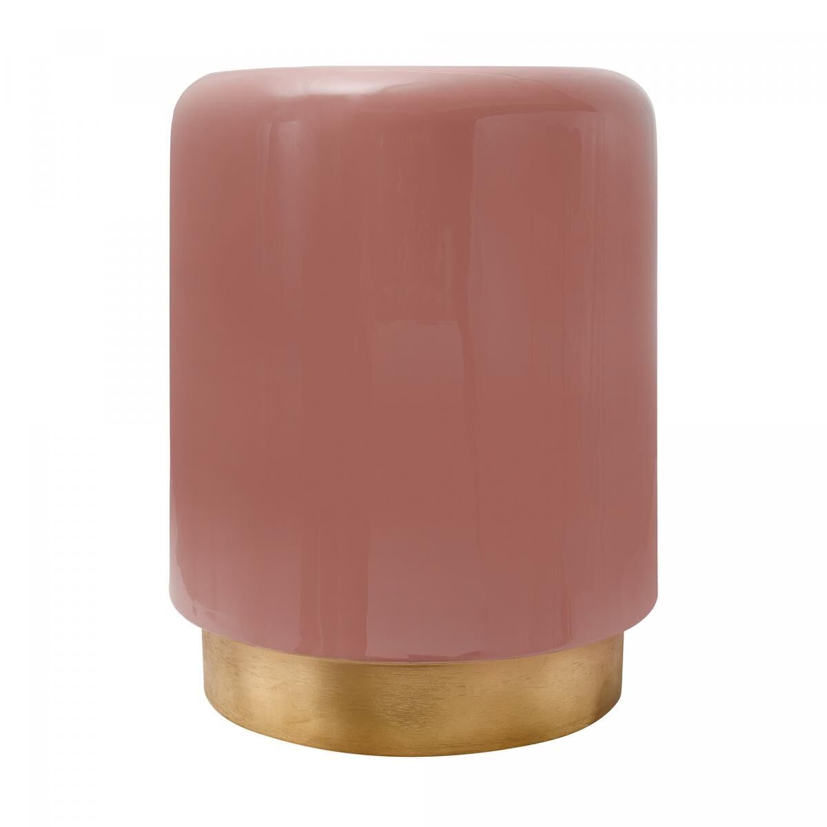 Tavolino da caffè in ferro fatto a mano HIKU - Rosa - 35x35x44,5cm