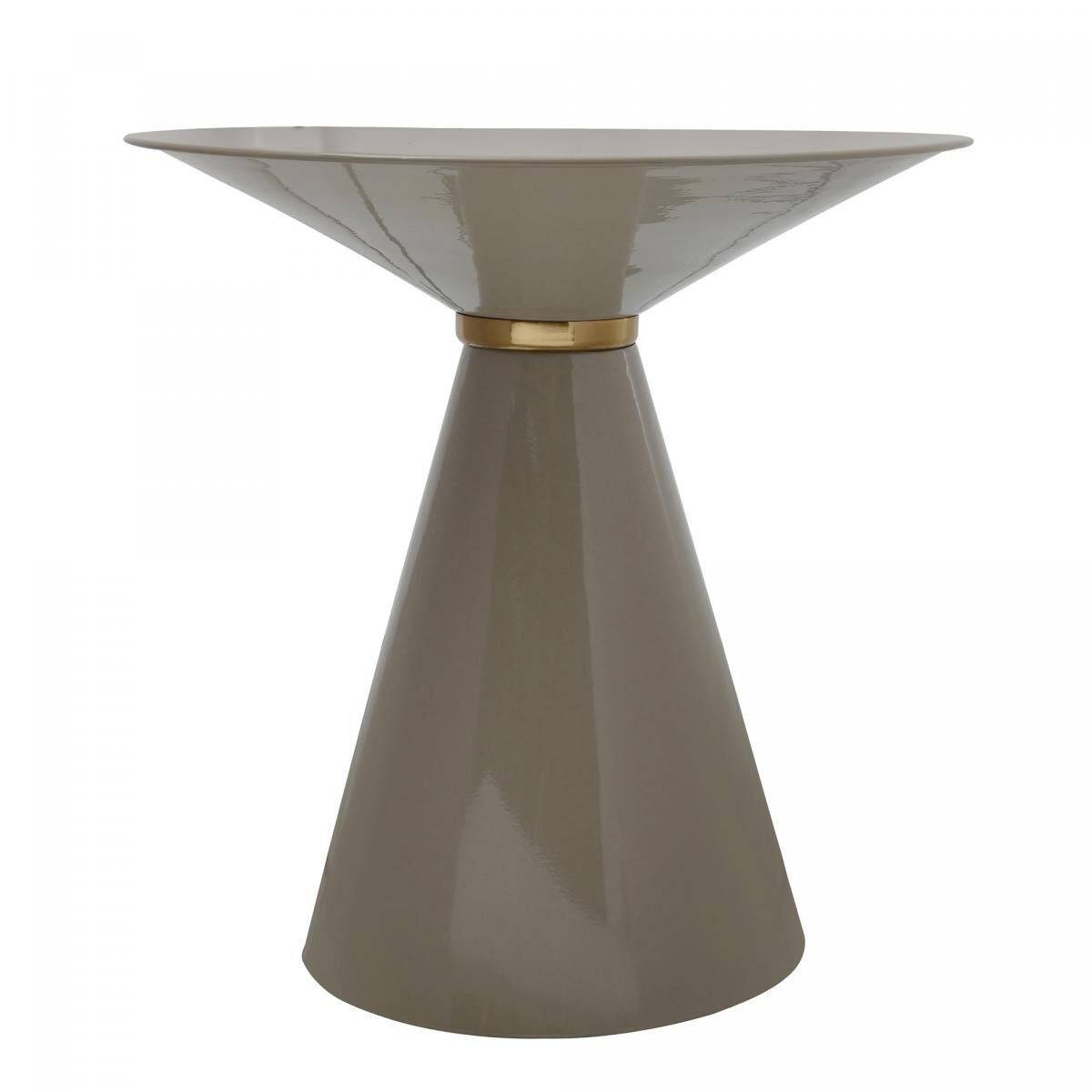 Tavolino TANI fatto a mano in ferro - Marrone - 46,5x46,5x40cm