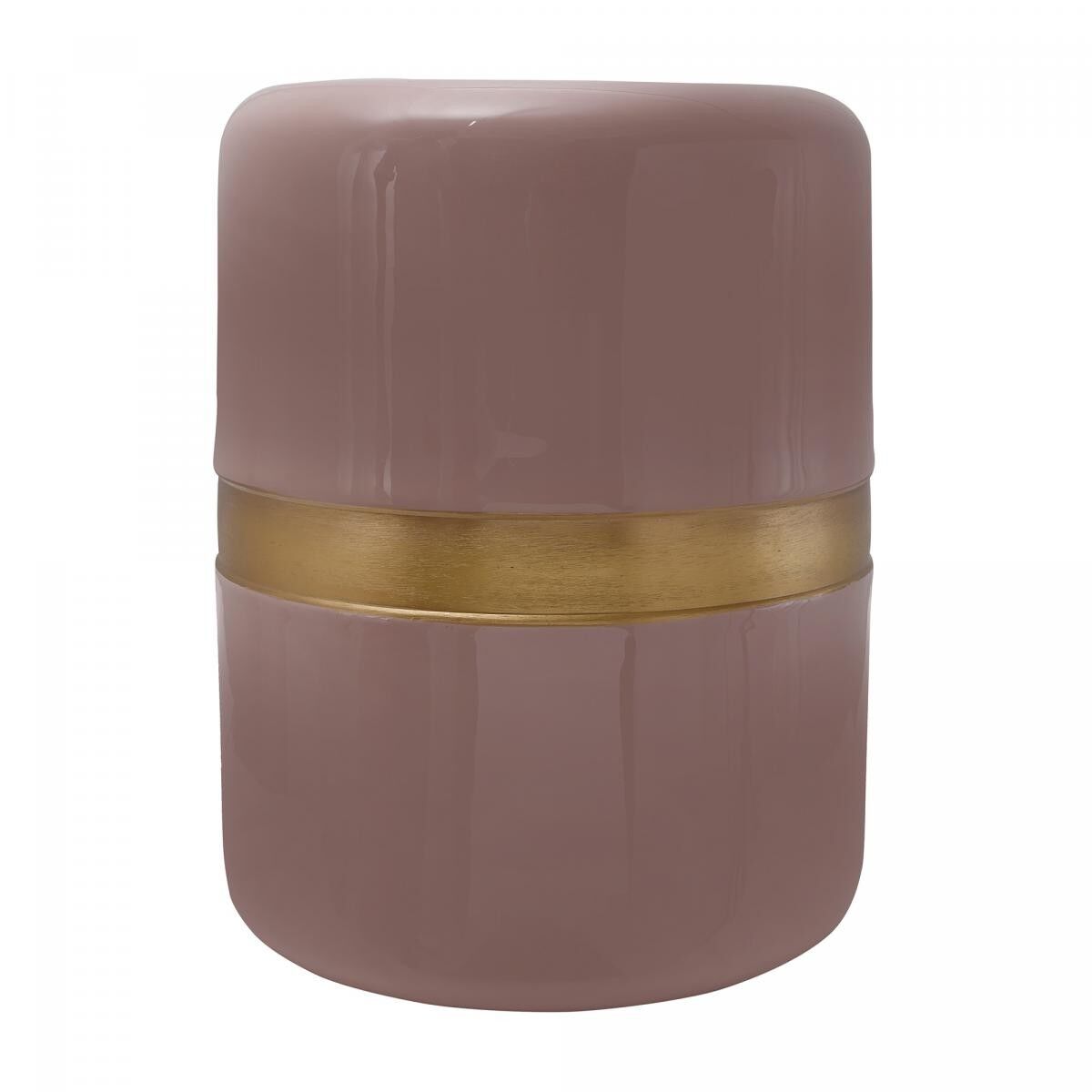 Tavolino da caffè in ferro fatto a mano LUBI - Rosa - 36x36x47cm