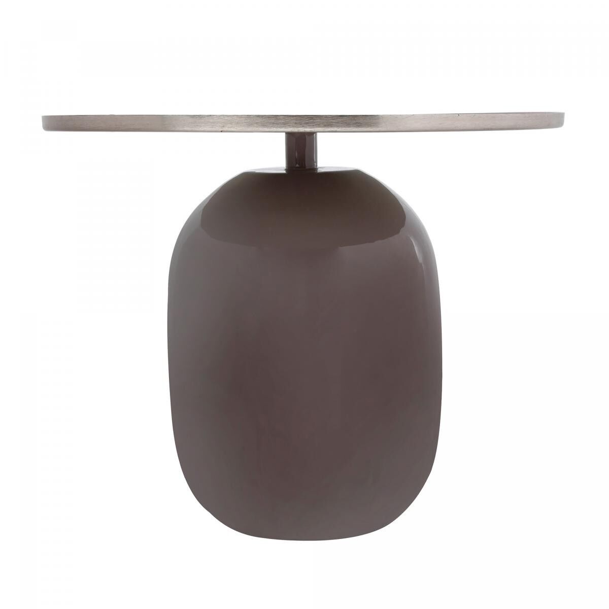 Tavolino CURO fatto a mano in ferro - Grigio - 51x51x40,5cm