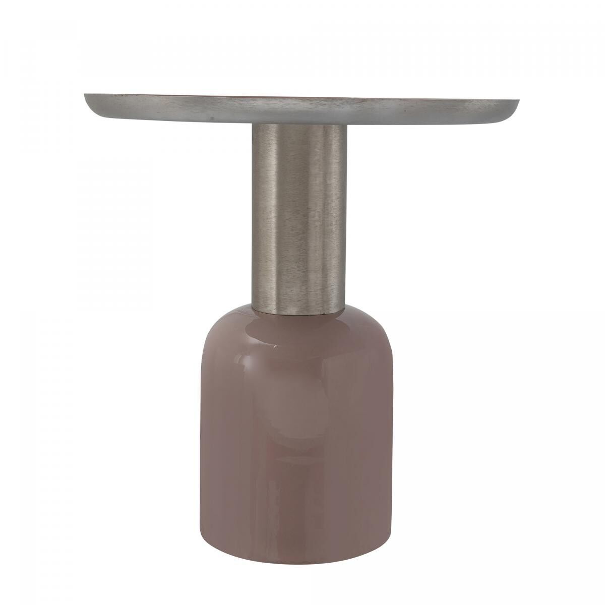 Tavolino da caffè in ferro fatto a mano LOPI - Rosa - 49,5x49,5x52cm