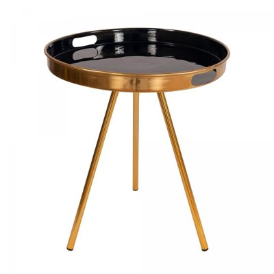 BAPA handmade iron coffee table 47x47 dark blue