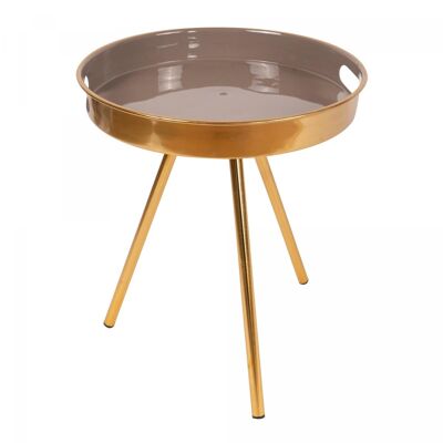 JASO 38x38 grey handmade iron coffee table with contemporary pattern