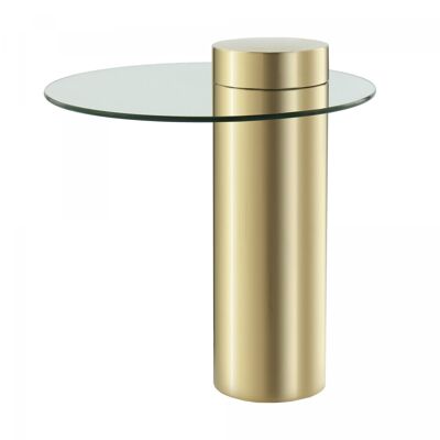 DEBI handmade stainless steel coffee table 46x46 yellow
