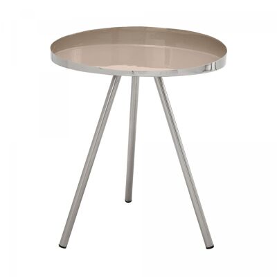 FOGI Handmade Iron Coffee Table - Brown - 41x41x47cm