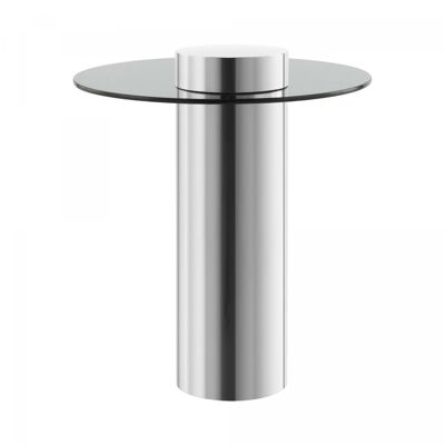DEBI Coffee Table Handmade in Stainless Steel - Grey - 46x46x52cm