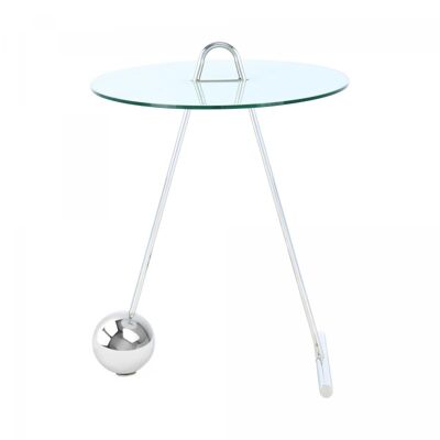 RUSI Coffee Table Handmade in Steel - Silver - 46x46x60cm