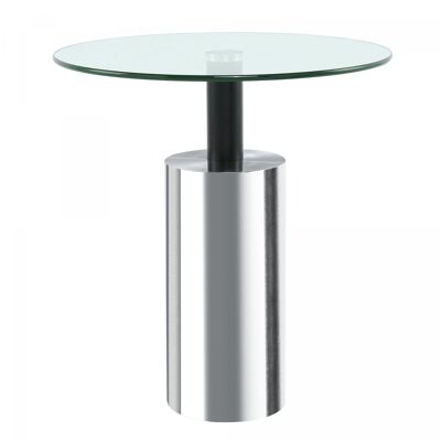 Handmade iron coffee table FULOU 46x46 light and gray