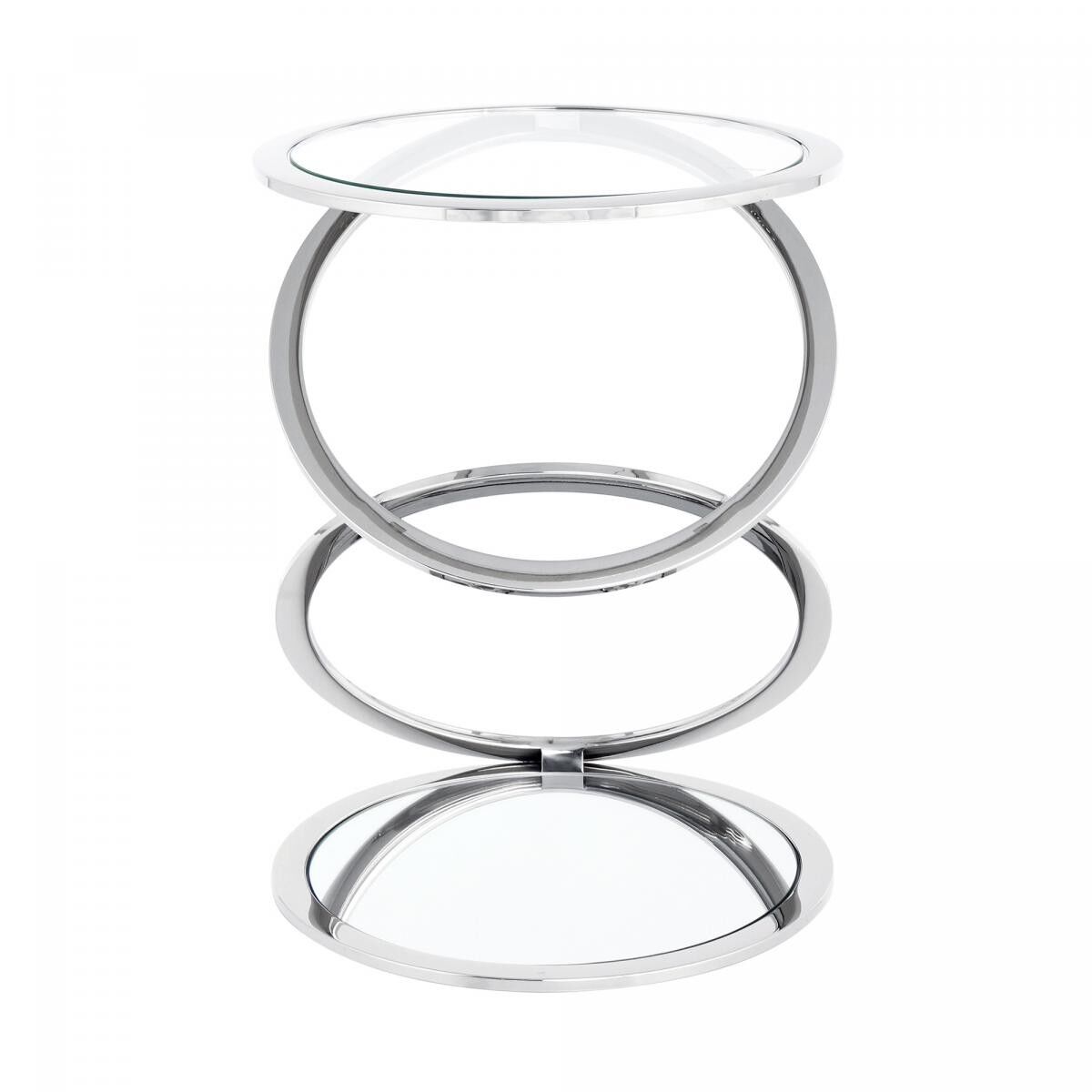 Tavolino da caffè NUGI 40x40 grigio fatto a mano in acciaio retrò-vintage