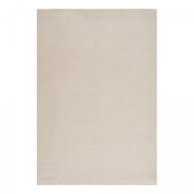 Tappeto camera da letto 120x170 tessuto crema rettangolo motivo semplice PAJU