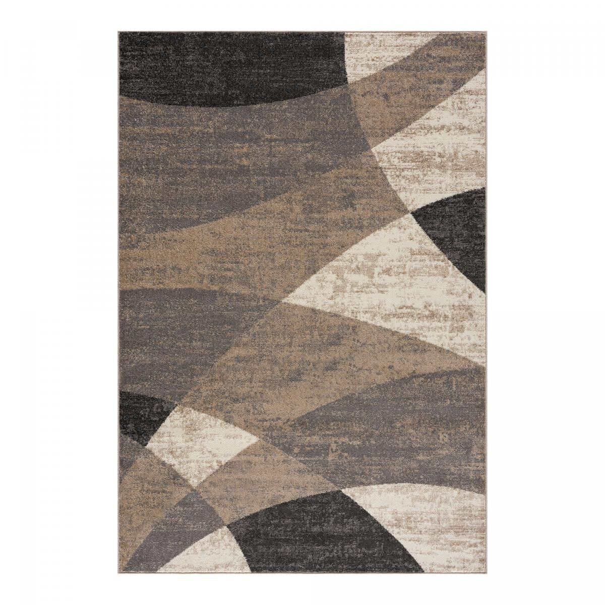 Tappeto cucina 140x200 tessuto beige rettangolo motivo geometrico VITE