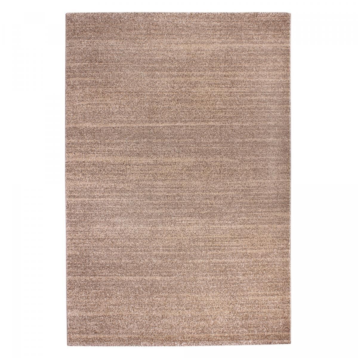 Tappeto soggiorno 160x230 intrecciato marrone rettangolo motivo semplice POKU