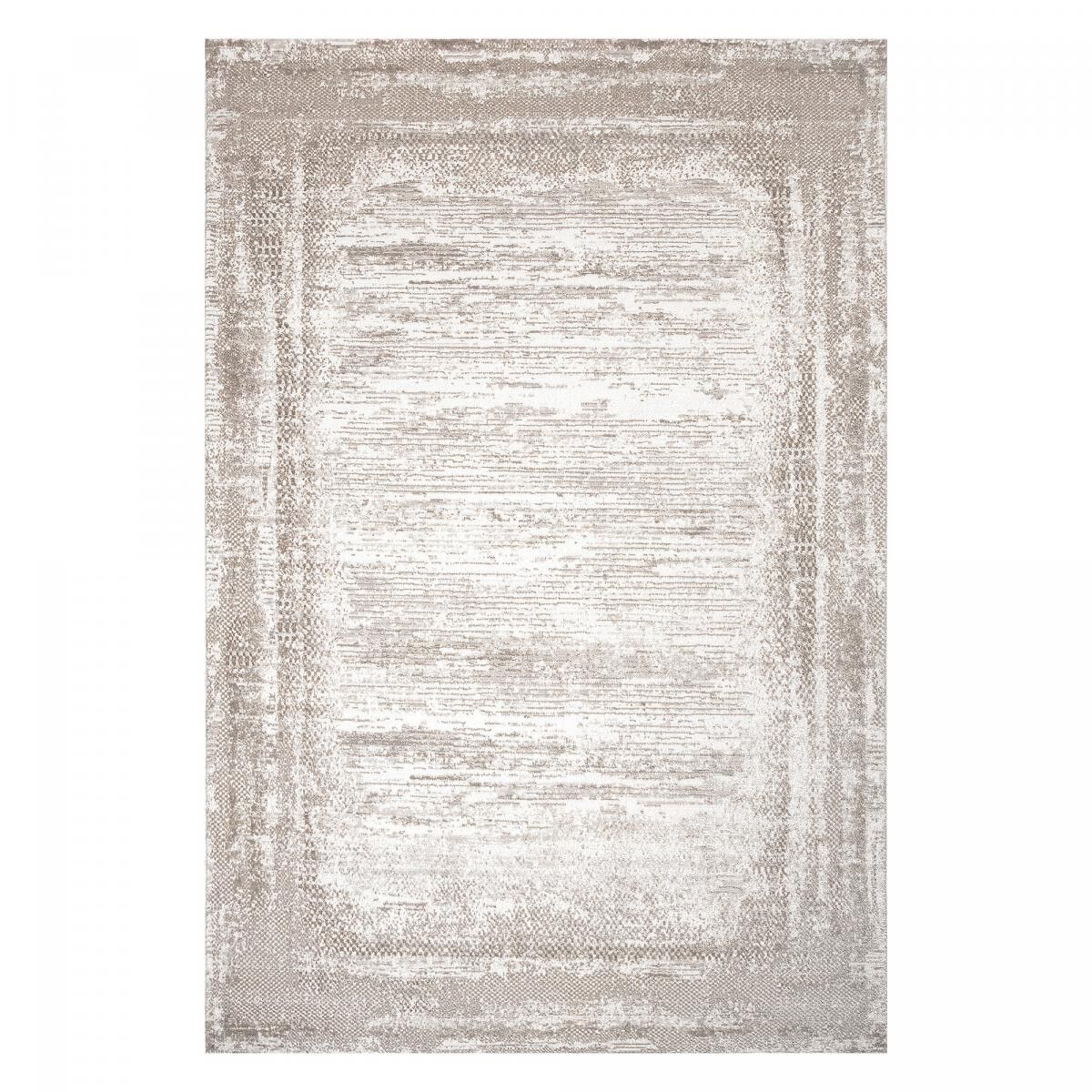 Grande tappeto da soggiorno 200x280 beige intrecciato rettangolo finto motivo semplice KODU