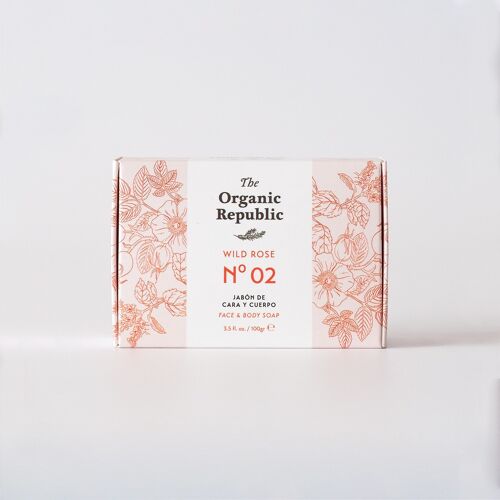 Body & Face Soap Bar with Rosehip The Organic Republic