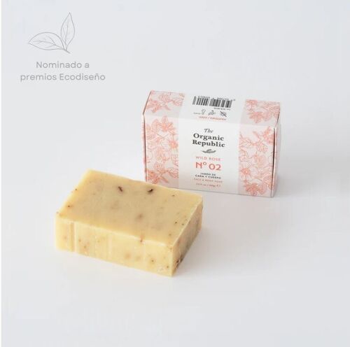 Body & Face Soap Bar with Rosehip The Organic Republic