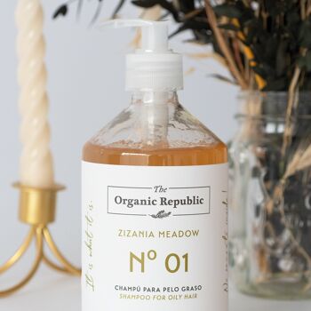 Shampoing Astringent pour Racines Grasses 500ml The Organic Republic 6