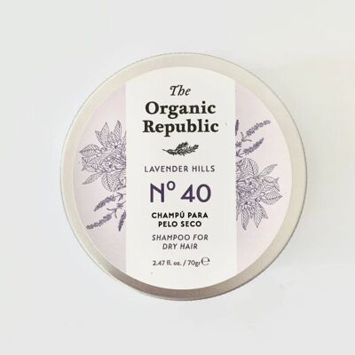Shampoing solide pour cheveux secs The Organic Republic
