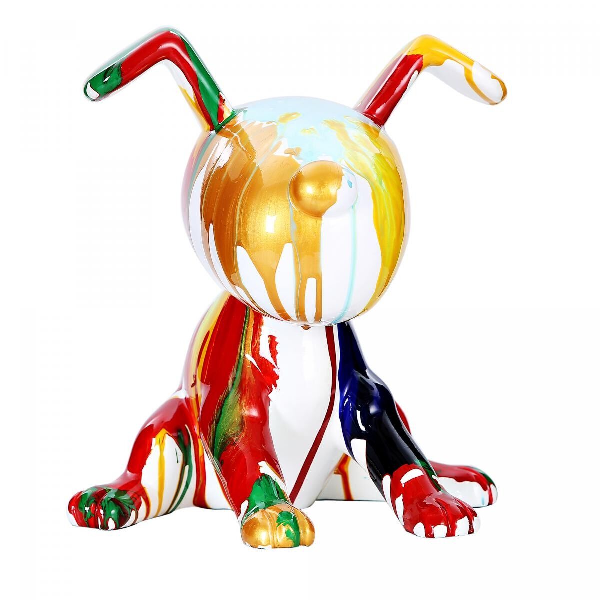 Handgefertigte Harzstatue LOCO 27x27x25 mehrfarbig