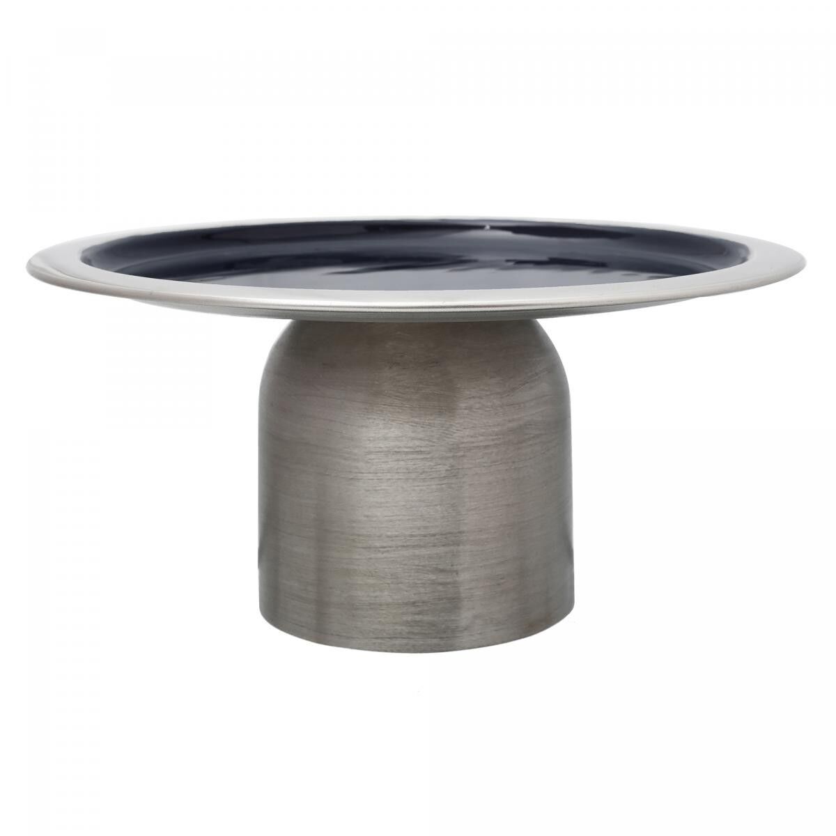 Vassoio di presentazione in ferro fatto a mano DAKA - Argento - 29x29x14cm