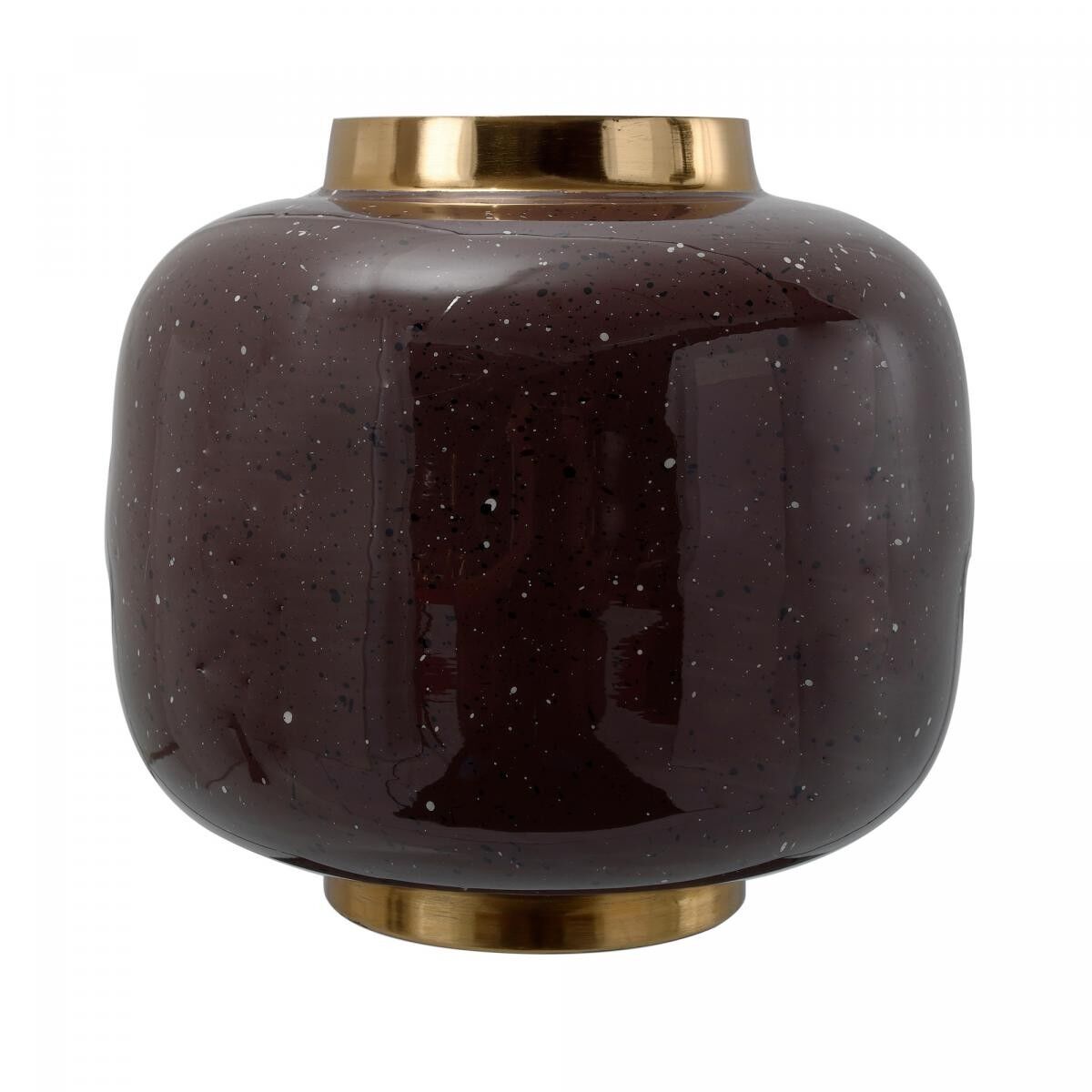 COGI 20x20x19 vaso in ferro fatto a mano marrone e multi