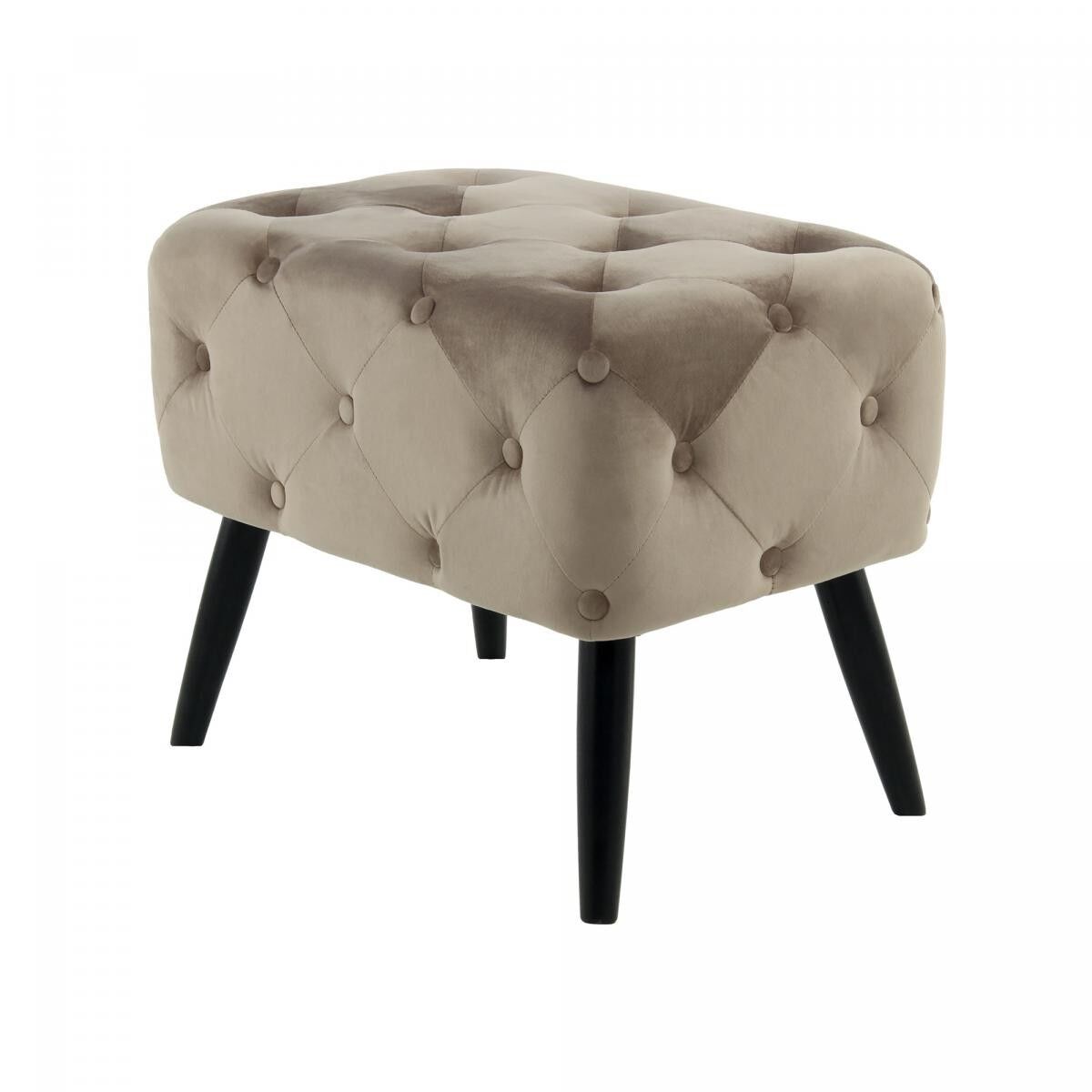 Sgabello semi-artigianale NADE 40x60x48 tortora e nero