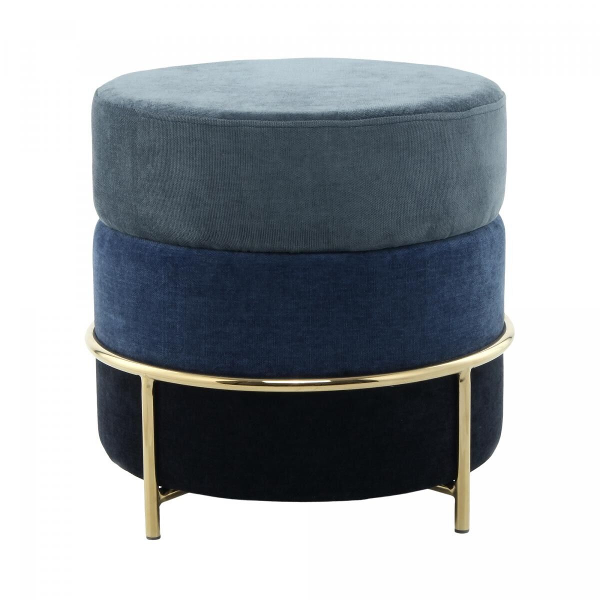 Sgabello/pouf GUSA - grigio - 48,5x48,5x46cm
