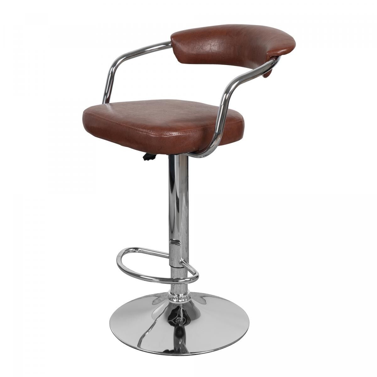 Sgabello da bar semi-artigianale Set di 2 TOPU 52x53x105 caffè