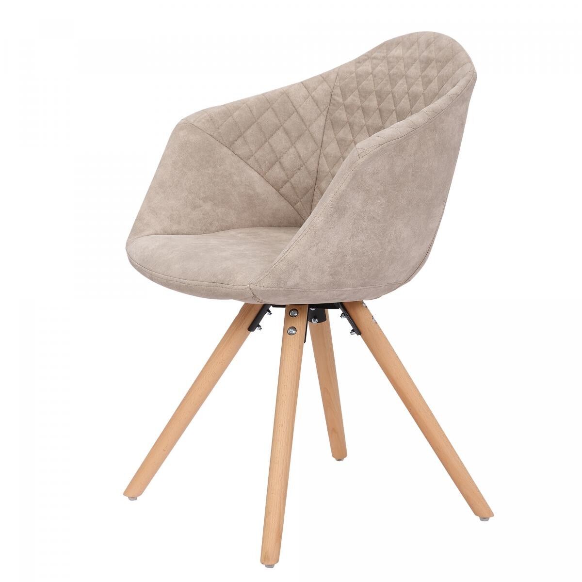 Poltrona semi-artigianale LOTTO DI 2 LUPU 55x59x82 bianco e panna