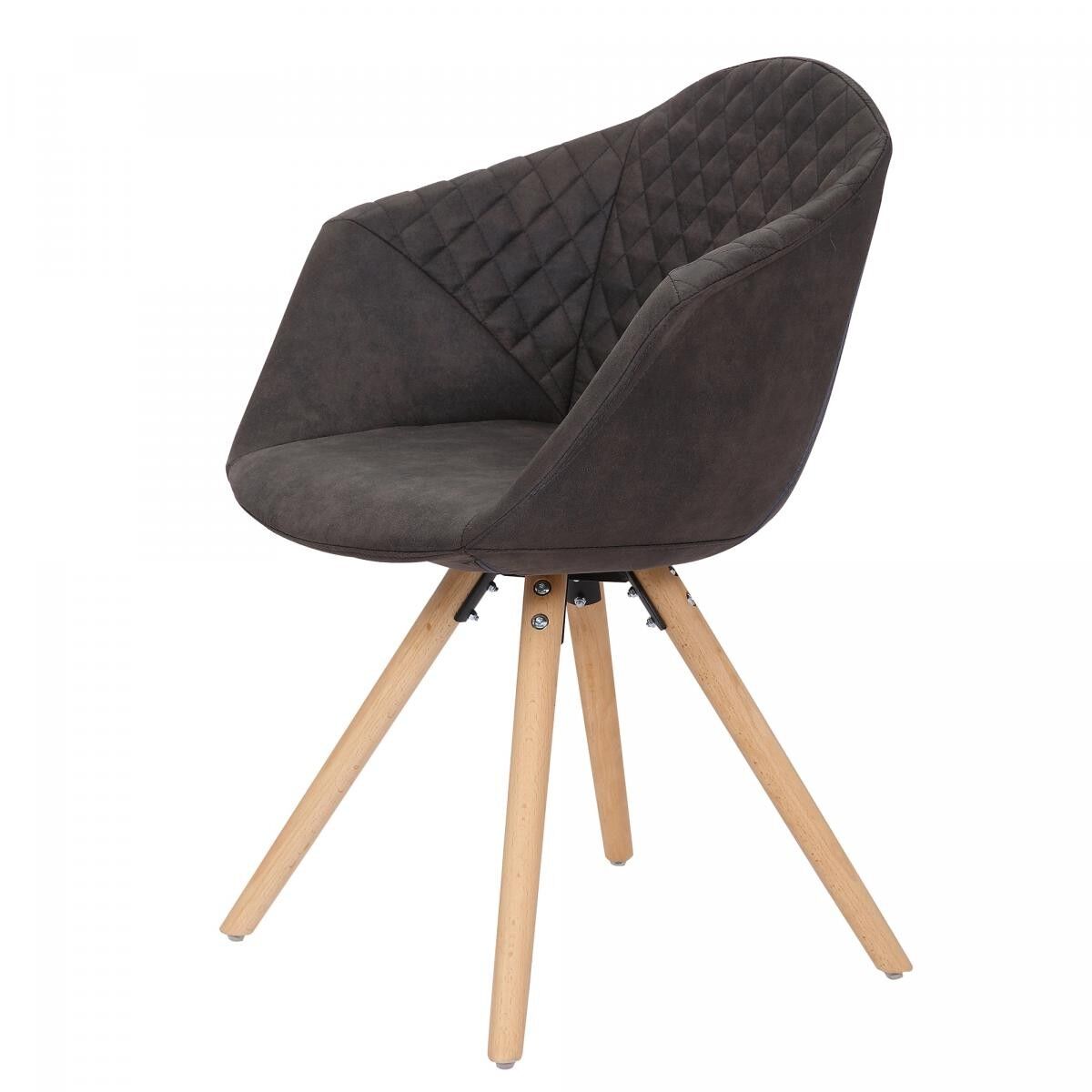 Poltrona semi-artigianale LOTTO DI 2 LUPU 55x59x82 nero e marrone