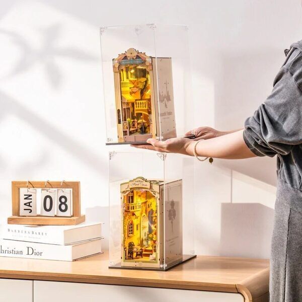 Copertura antipolvere fai da te per Book Nook Robotime, adatta per la serie TGB WD1001