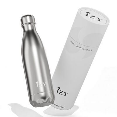 Bouteille isotherme IZY - Argent - 500 ml - Bouteille isotherme à emporter