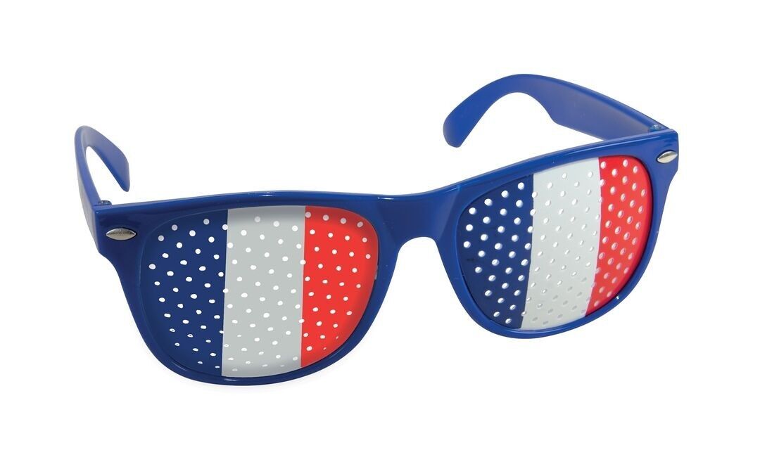 Lunettes - bleu, blanc, rouge