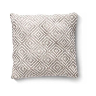 Coussin tissé en losanges Hug Rug naturel
