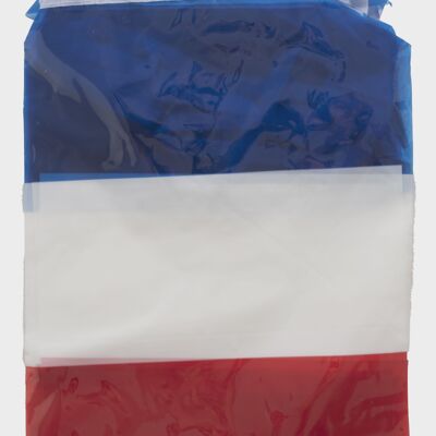 Guirnalda de bandera francesa (azul, blanca y roja) - 5 m