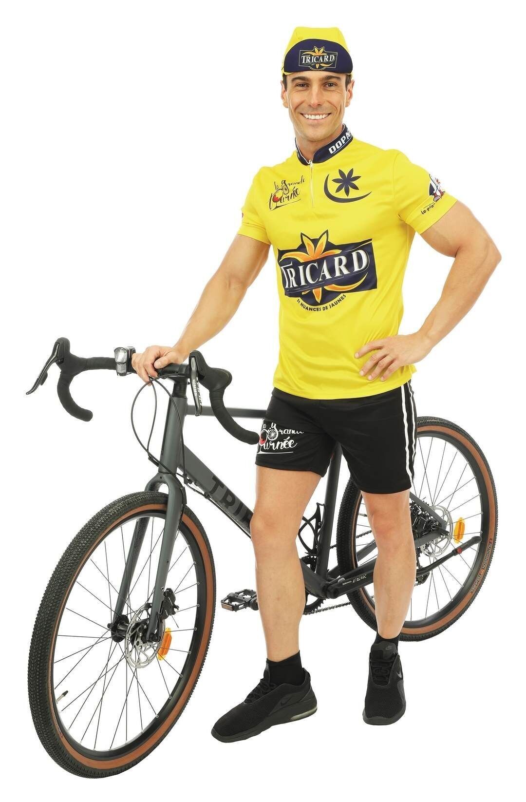 Costume cycliste - Tricard, jaune - adulte